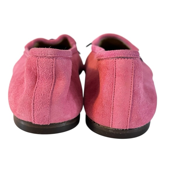 J. Crew Women’s 6.5 Pink Suede Manhattan Loafers Flats Shoes Blue Velvet Italy - Picture 3 of 12